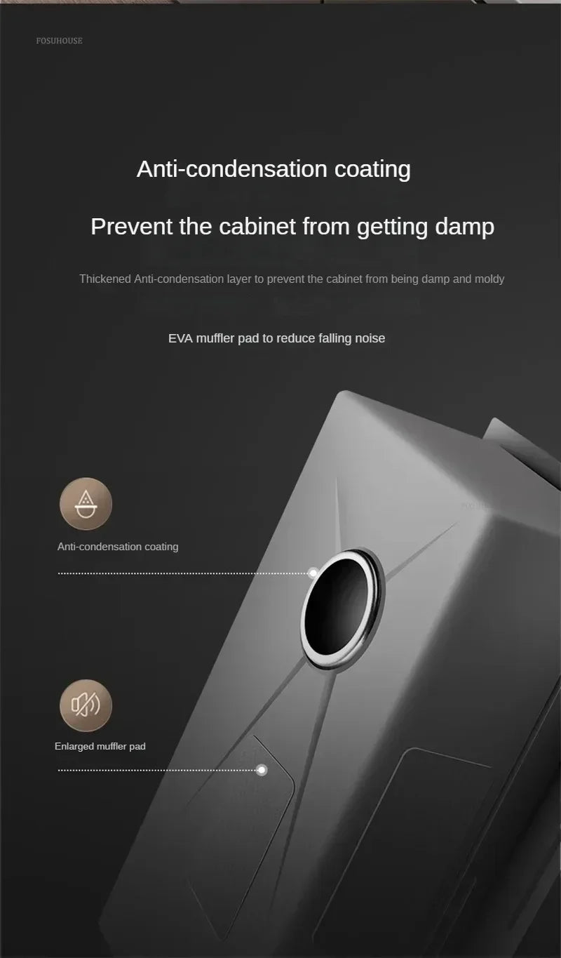 304 Stainless Steel Kitchen Sinks Large Single Bowl Nano Embossed Wash Basin Digital Display Modern Home Station