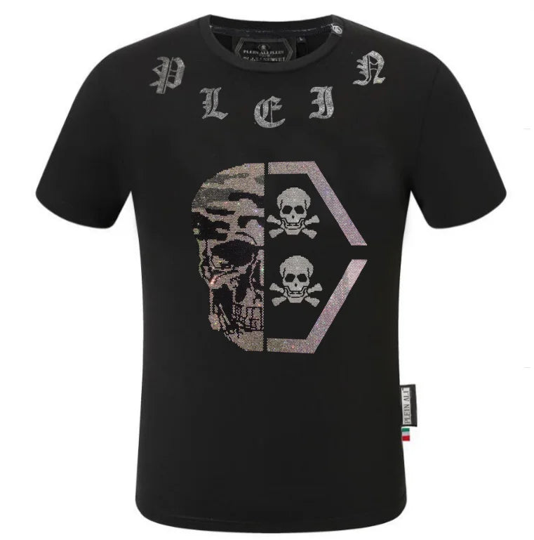 Designer T-Shirts for Men Branded and Rhinestone-Adorned Stylish Tops tees