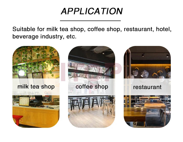 Automatic 400-600 Cups Per Hour Bubble Tea Cup Sealer Machine  Digital Full Drink Disposable Cup Sealer Making Machine