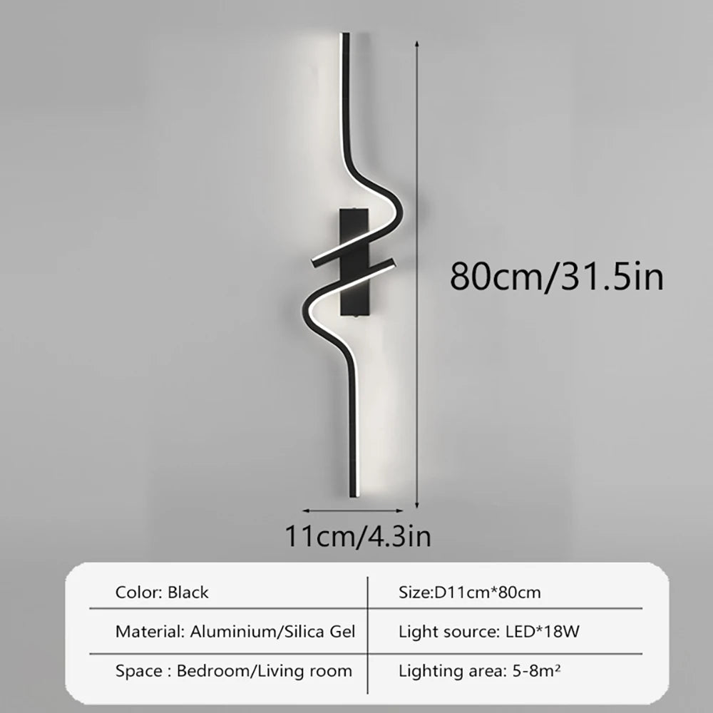 Modern Design LED Wall Light Indoor Atmosphere Living Room Sofa Bedroom Corridor Entrance Villa Courtyard Wall light