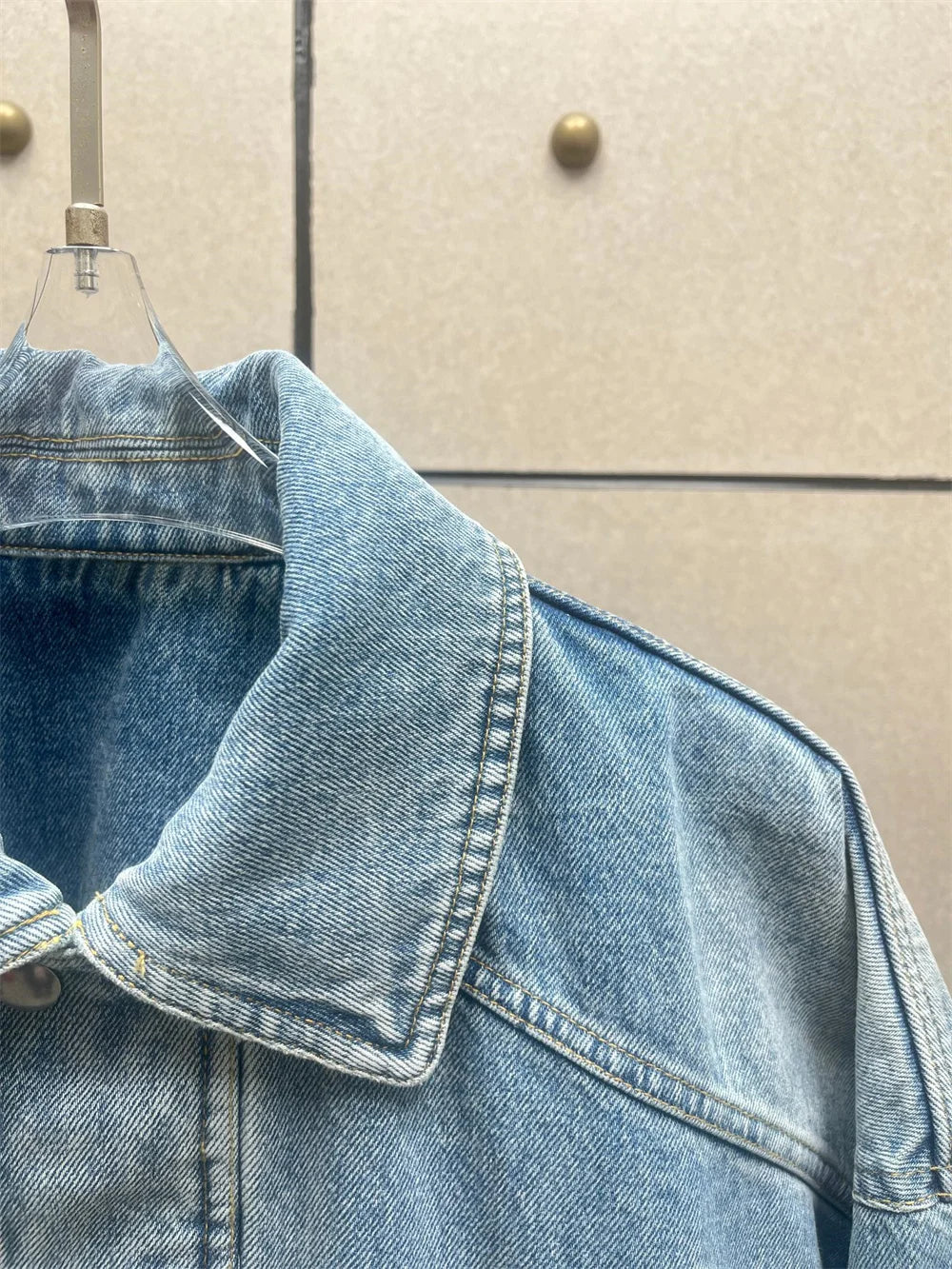 2026 Spring Women's Denim Jacket — 100% Cotton, Washed Finish, Loose Fit,Casual, Retro-Inspired, Y2K Style, Versatile Outerwear