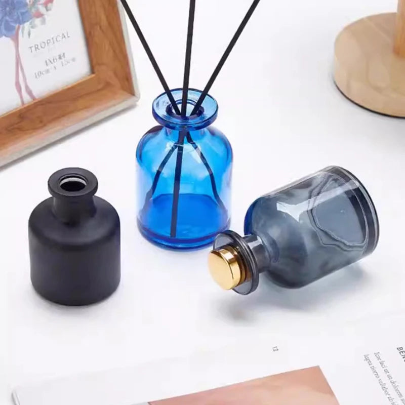 1Pcs 50ml Home Fragrance Diffuser Bottle Party Gifts Glass Container Reed Diffuser Essential Oil Bottle Oil Diffusers Sticks