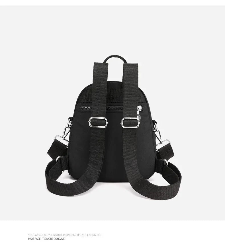 Women's Travel Casual Backpack College Students School Bag Korean Small Canvas Backpack Waterproof Fashion Shoulder Bags