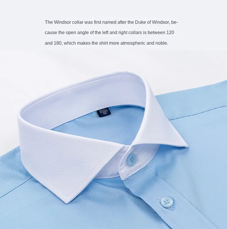 2026 Men's Long-sleeved Shirt High-grade Niche Chic Double Folded Sleeve Windsor Collar Dress Random SelectionFrench Cufflif