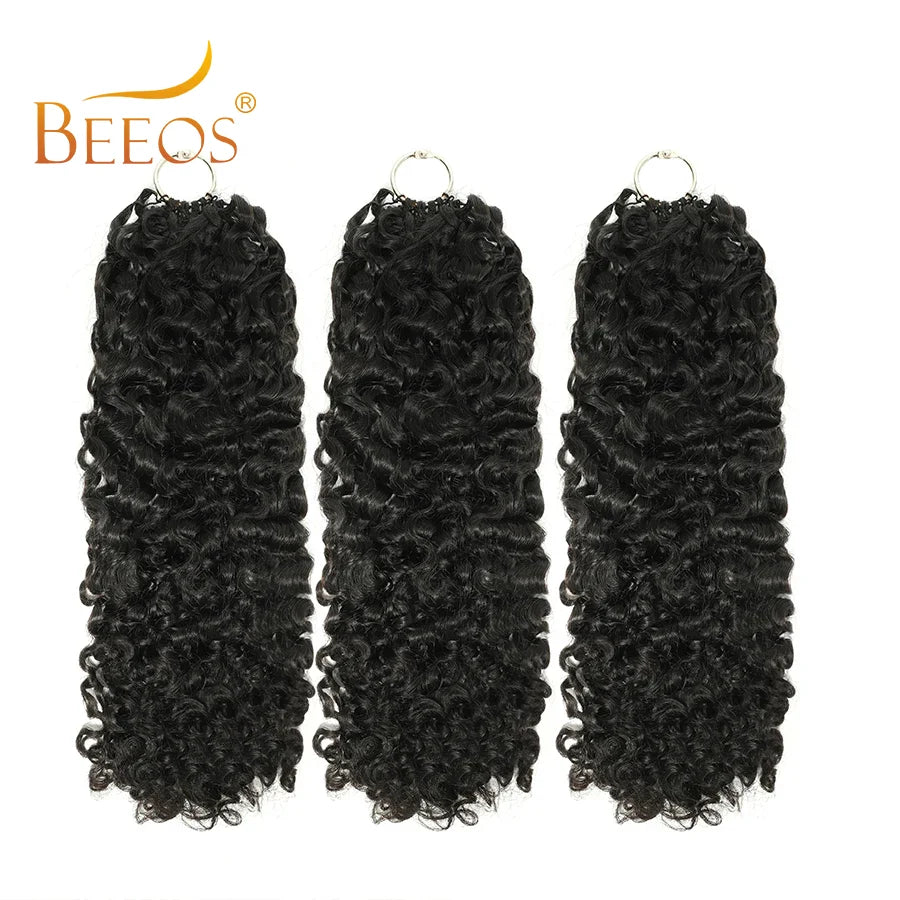 Crochet Human Hair Burmese Curly Pre-Separated Crochet Hair Extensions Knotless 100% Human Hair Full Head Curly Wigs Remy Hair