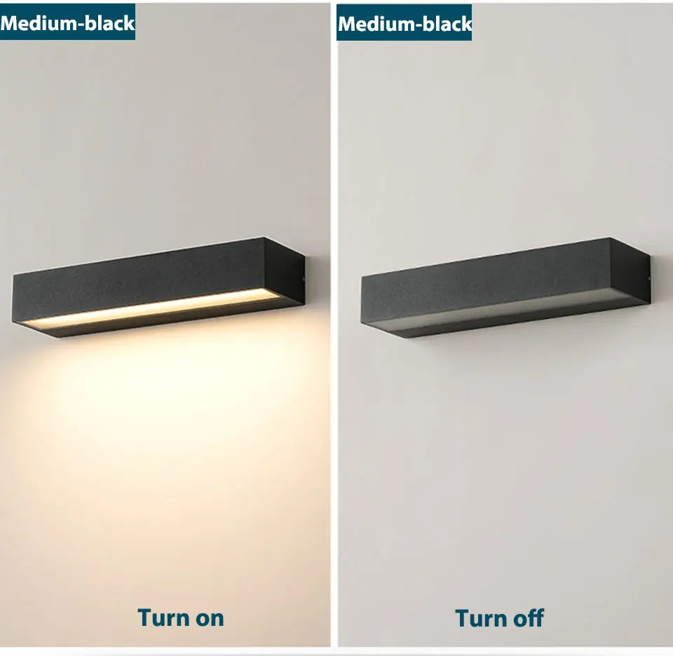 LED Outdoor Porch Wall Sconces Aluminum Exterior Wall Light Fixtures IP65 Waterproof Lamp for House Patio Doorway Garage Decorat