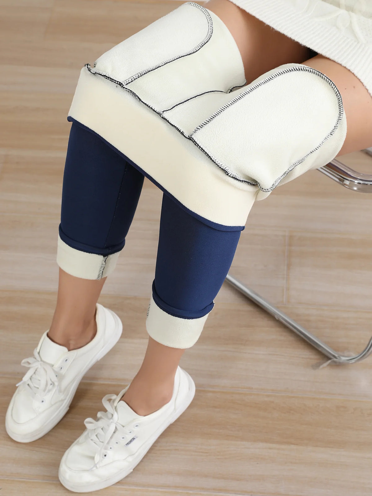  High Waisted Winter Leggings With Pockets For Women Thermal Fleece Lined Tummy Control Thick Warm Tights Workout Running