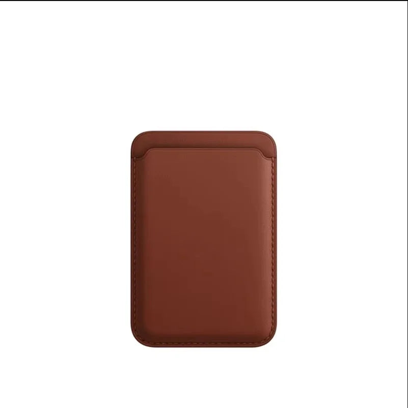 Women Man Leather Soft Card Wallet Phone Card Holder for MagSafe Magnetic Case Suitable for All iPhone Cases Card Phone Back Bag