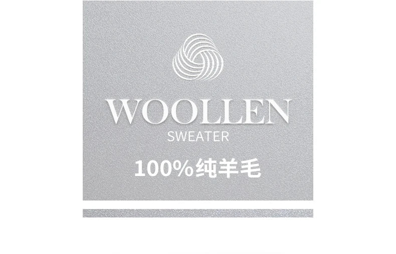 Autumn And Winter New 100% Pure Wool Men's Round Neck Thick Sweater Loose Knit Bottoming Shirt Cashmere Top