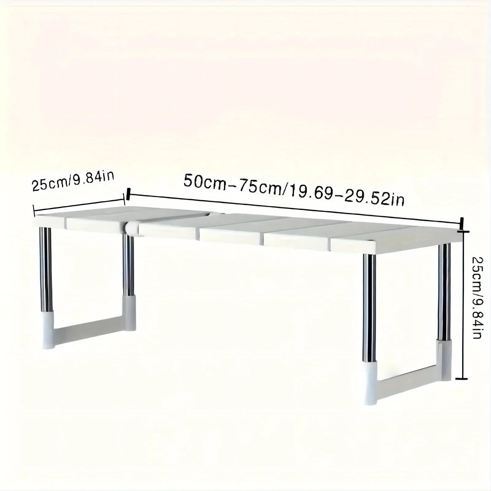 Adjustable Under-Sink Organizer - Stainless Steel Multi-Tier Space-Saving Storage Rack for Kitchen & Bathroom Cabinets