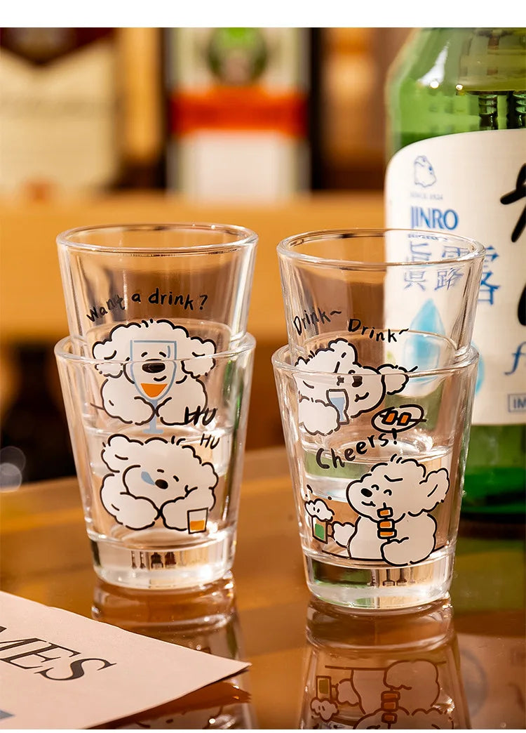 50ml Liquor Cup Shot Glass Drinking Glasses Glass Cups Household Soju Cups Cann