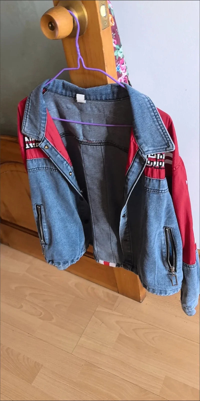 Denim Jacket Women's 2025Spring Autumn New European Fashion Cowboy Coat Female Trend Contrast Jeans Outwear Design Sense Outcoat