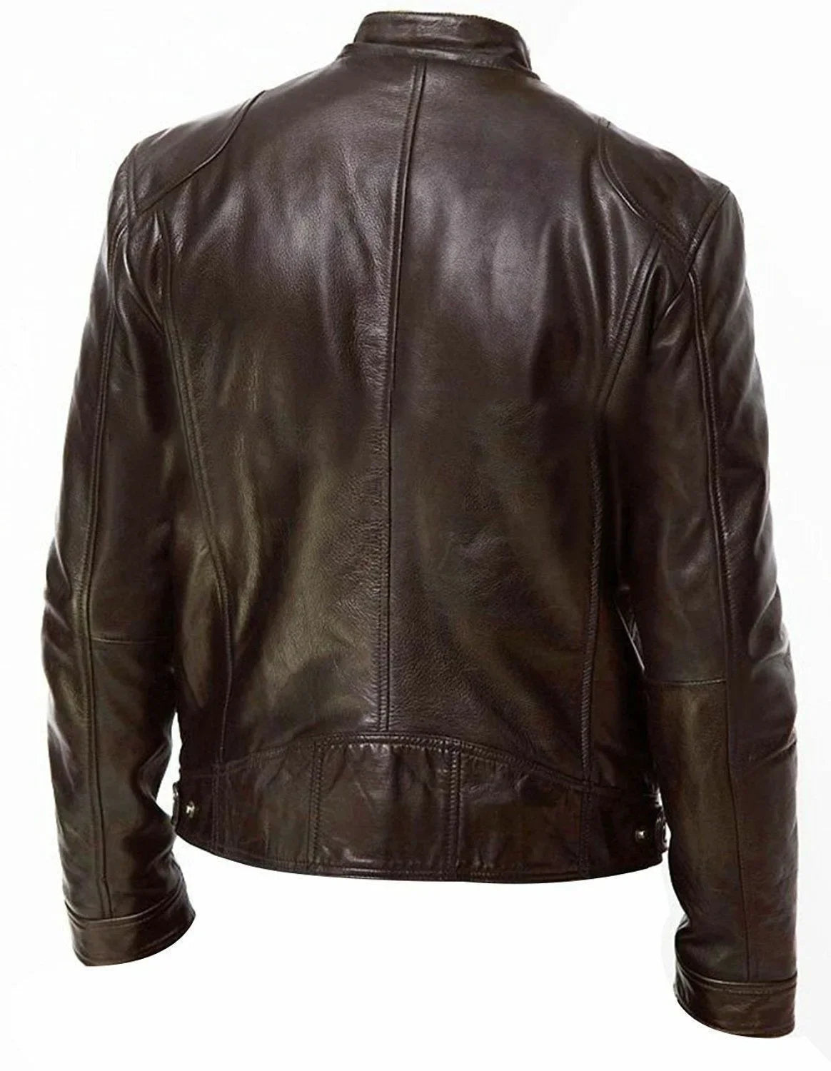 Motorcycle Leather Jackets Man Casual Fashion Motorcycle Coat Slim Fit Lapel PU Jackets Fall Anti-wind Leather Coat Male Retro