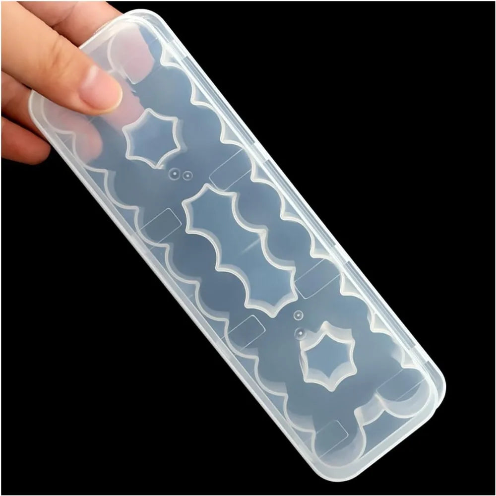 3/5/7/10mL 2/10/24-Slot Vial Storage Case Plastic Stackable Microtube Storage Box Clear Freezer Tube Box Refrigerator Organizer