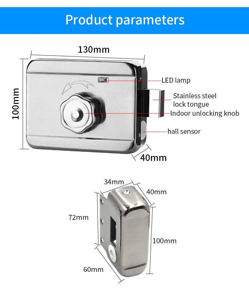 Support Tuya app Bluetooth app fingerprint intelligent door lock password RFID card wheel rim bolt lock electronic door lock