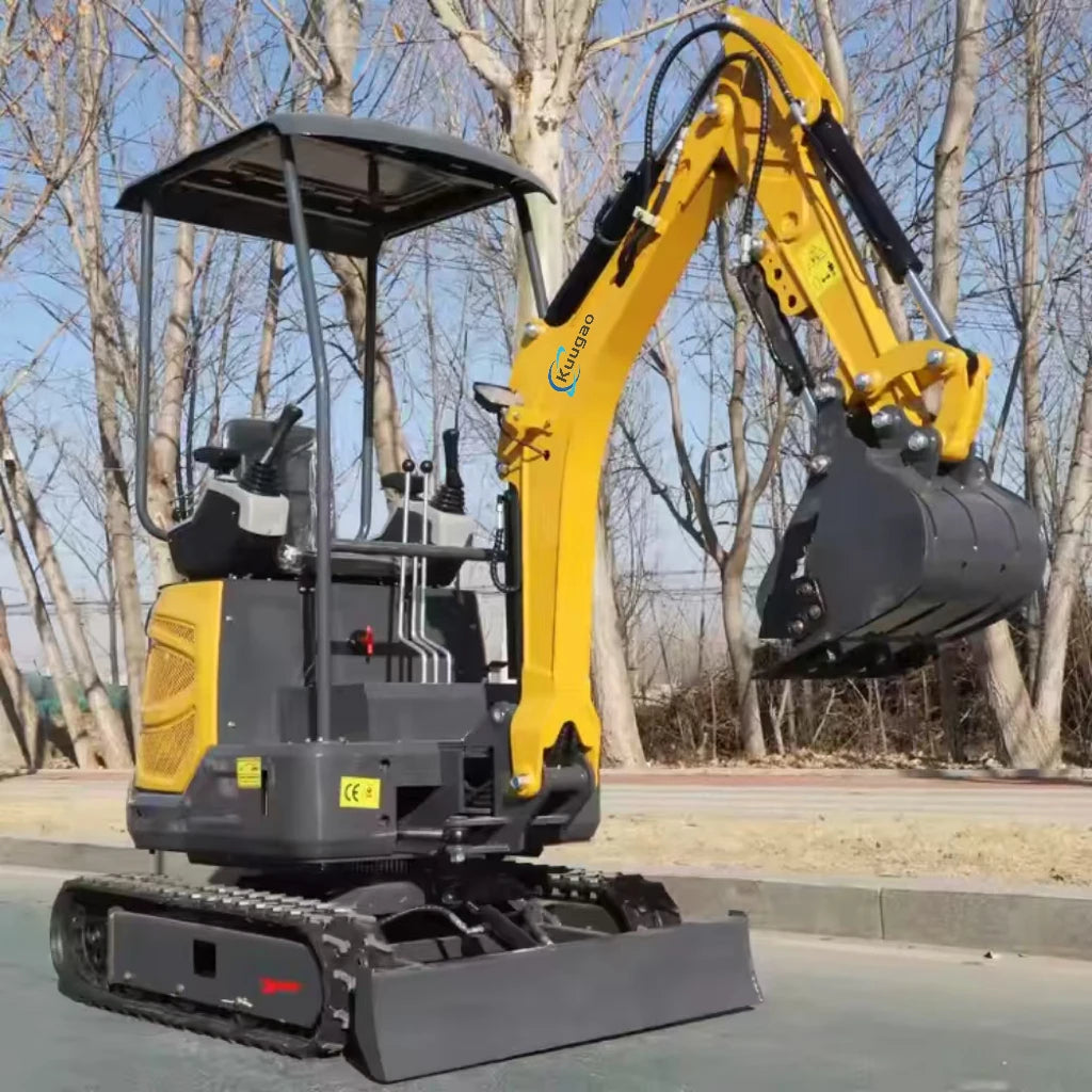 Mini Excavator 1.5 ton 1.8 ton Customized Free Shipping Multi-function  Kubota Engine Digger Small Crawler Farm Excavators Home