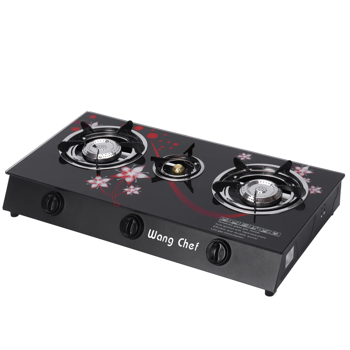 Factory Wholesale 3 burner Home Kitchen Stove Cook-top Table Stand Gas Cooker Use LPG