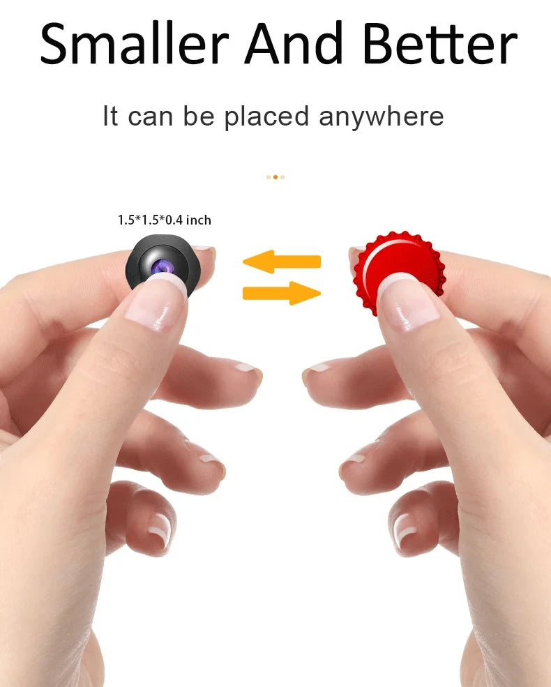 HD 1080P Mini IP Camera  Covert Small Nanny Cam Video Voice Recorder Indoor Portable  Security CCTV Camera for Home and Office