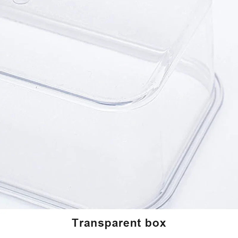 Portable Lunch Box for Kids School Microwave Transparent Bento Box with Compartments Salad Fruit Food Sealed Jar Container Box