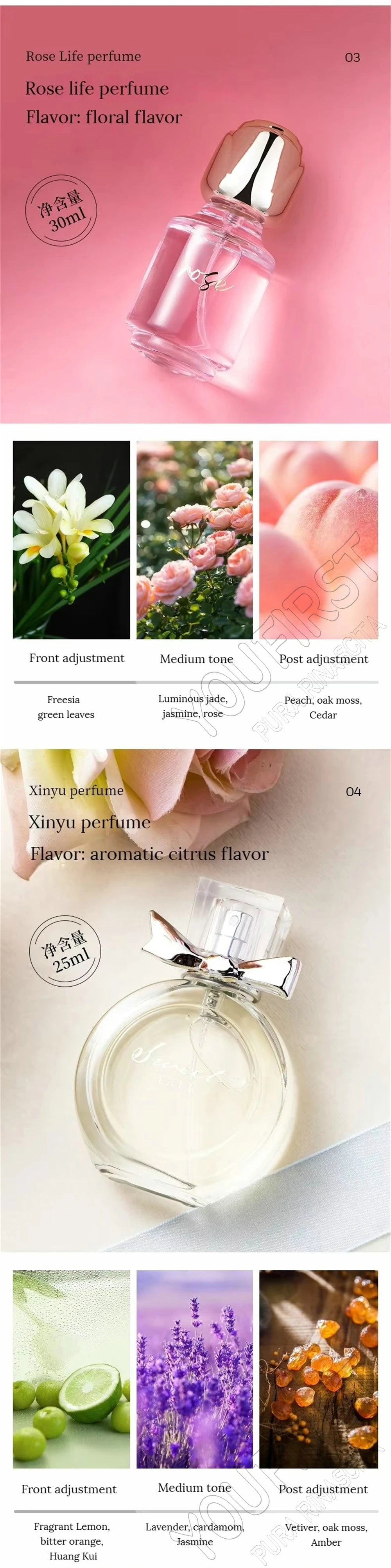 Original Brand Perfume Women Eau De Parfum Femme 100ml Importados Perfumes And Colognes Floral Scent Spray Gift Box 4Pcs Set