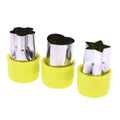 3PCS Star Heart Shape Vegetables Cutter Plastic Handle Portable Cook Tools Stainless Steel Fruit Cutting Die Kitchen Gadgets