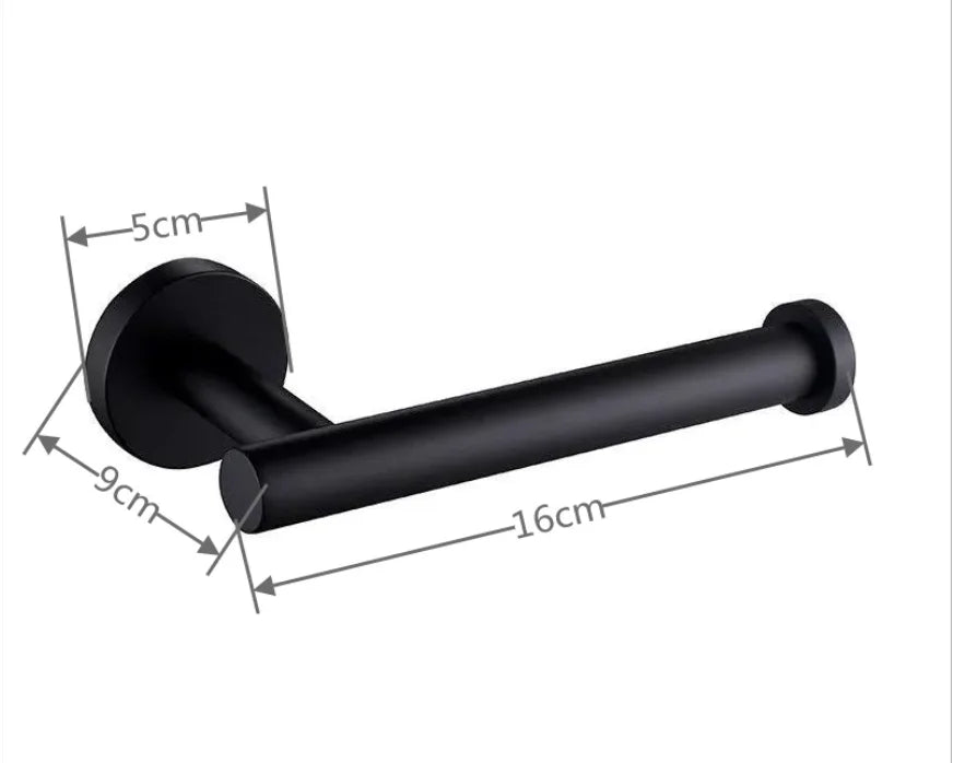 Bagnolux Stainless Steel Gun Gray Black Polished Chrome Brushed Gold Hanger Hook Towel Bar Paper Holder STURDY HANDS