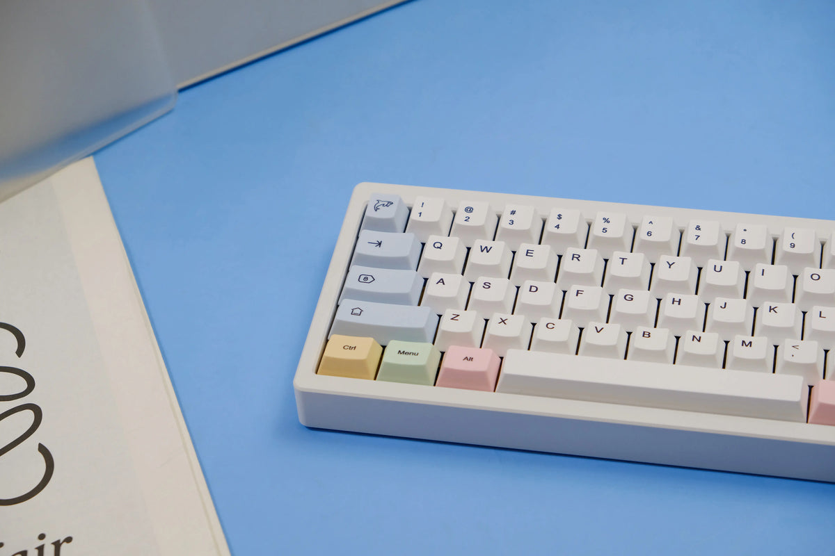 Chalk Keycaps 151 Keys Big Set Cherry Profile JCM Pbt EN/KR Split Alice 7u Space Bars For Mechanical Keyboard HI75 Wooting