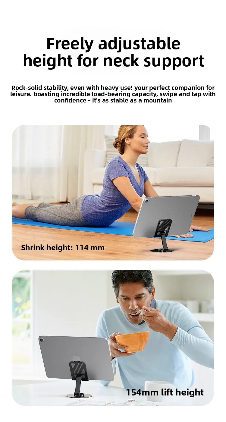 360° Rotation Portable Tablet Holder For iPad iPhone 15 Xiaomi Folding Lazy Desktop Live Mobile Phone Stand Mount Bracket