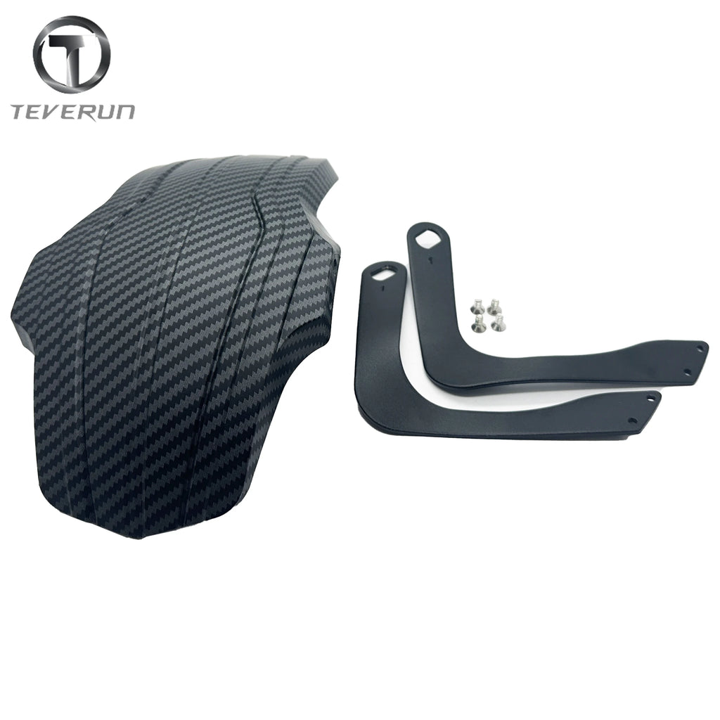 Original Teverun Carbon Fiber Fender Blade GT II Mudguard Suit for Teverun Fighter 11 60V Scooter Original Teverun Accessories