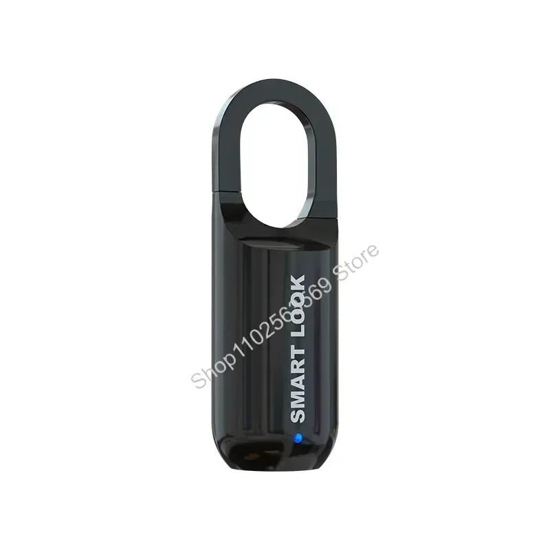 Mini Fingerprint Padlock USB Keyless Luggage Lock Electronic Lock Smart Biometric Fingerprint Door Lock Quick Unlock for Travel