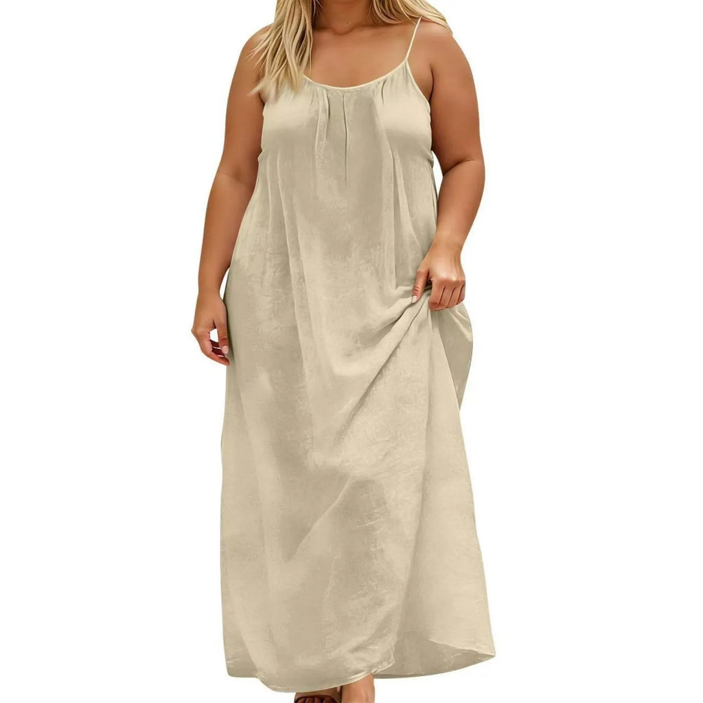 Sexy Suspender Long Dress For Women Plus Size Backless Strappy Maxi Dresses Summer Holiday Beach Party Sundress Robe Vestidos