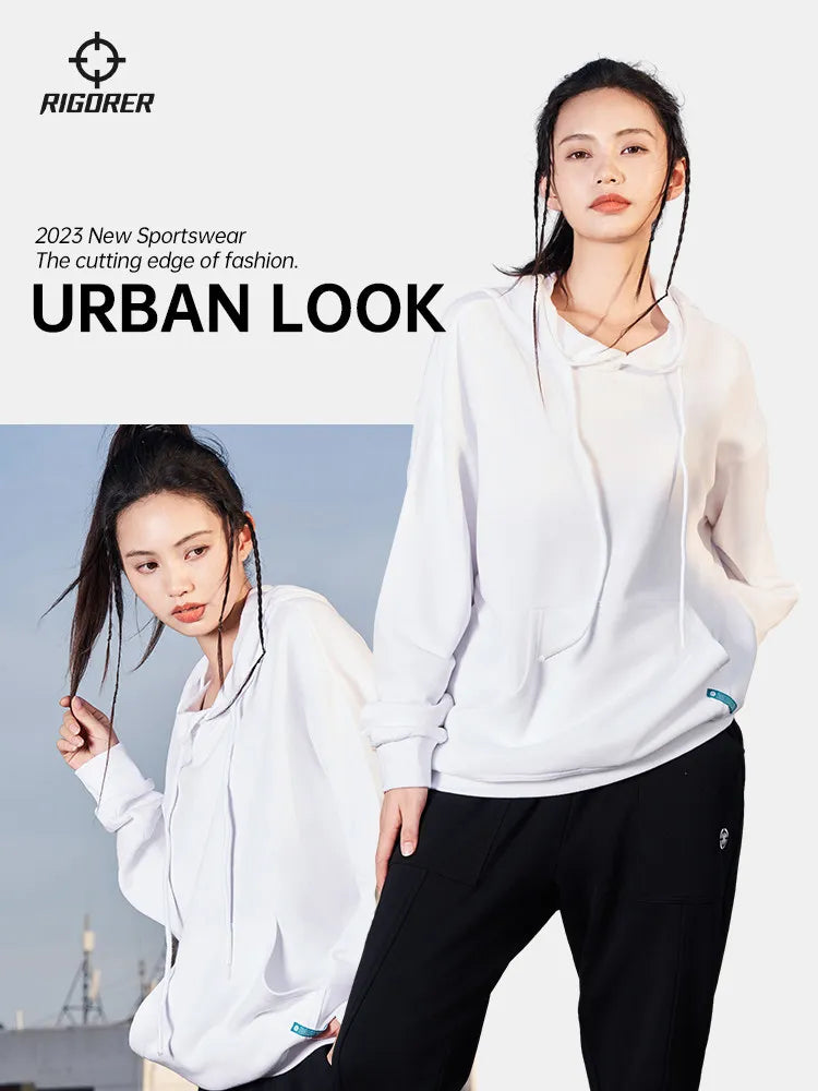RIGORER Men's Women's Hoodies Spring Autumn Winter Casual Hoodies Sweatshirts Men Tops Solid Color Hoodie Sweatshirt Male