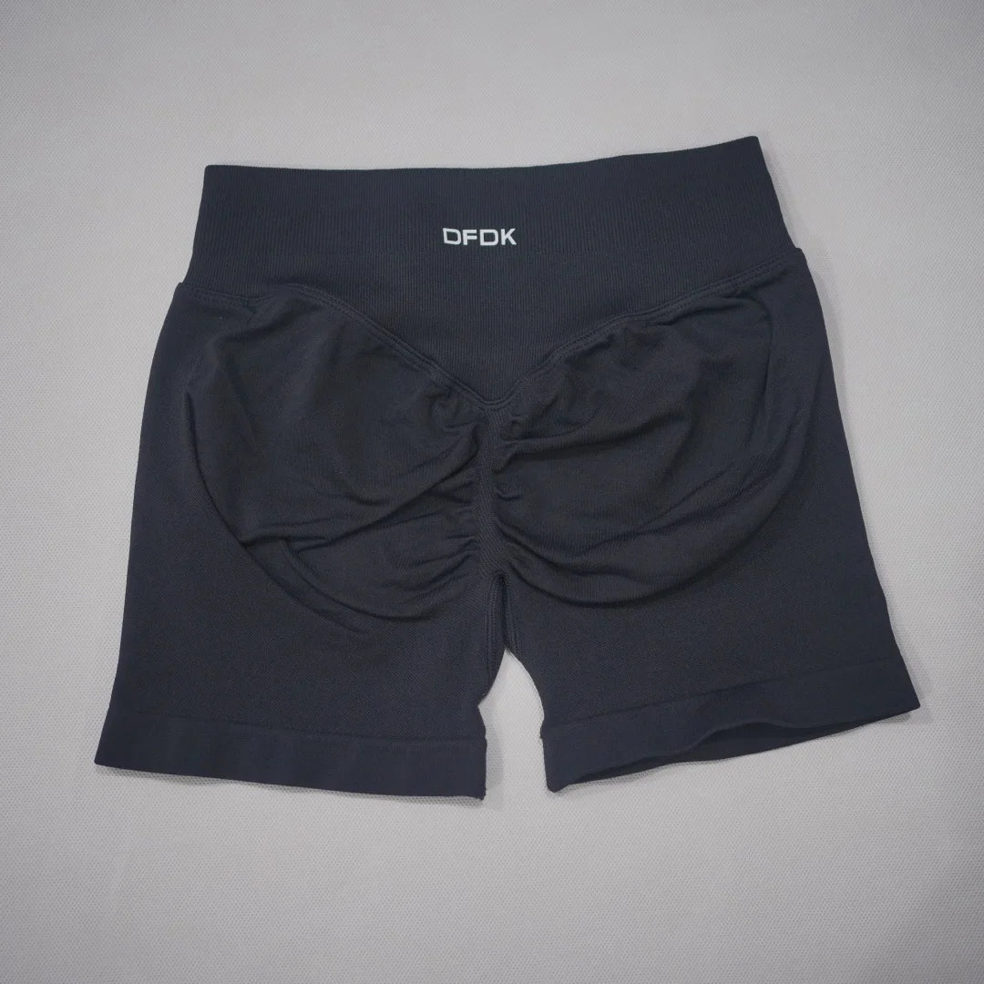 DFDK 2026 New Women Scrunch Butt Yoga Shorts High Waist Hip Lifting Push Up Squat Proof Sports Shorts Gym Workout Running Fitnes