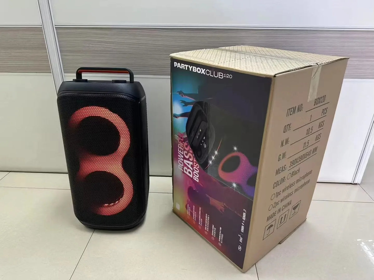 BOX120 Four-speaker Super Power Speaker Outdoor Portable Square Dance RGB Card Multi-function Speaker