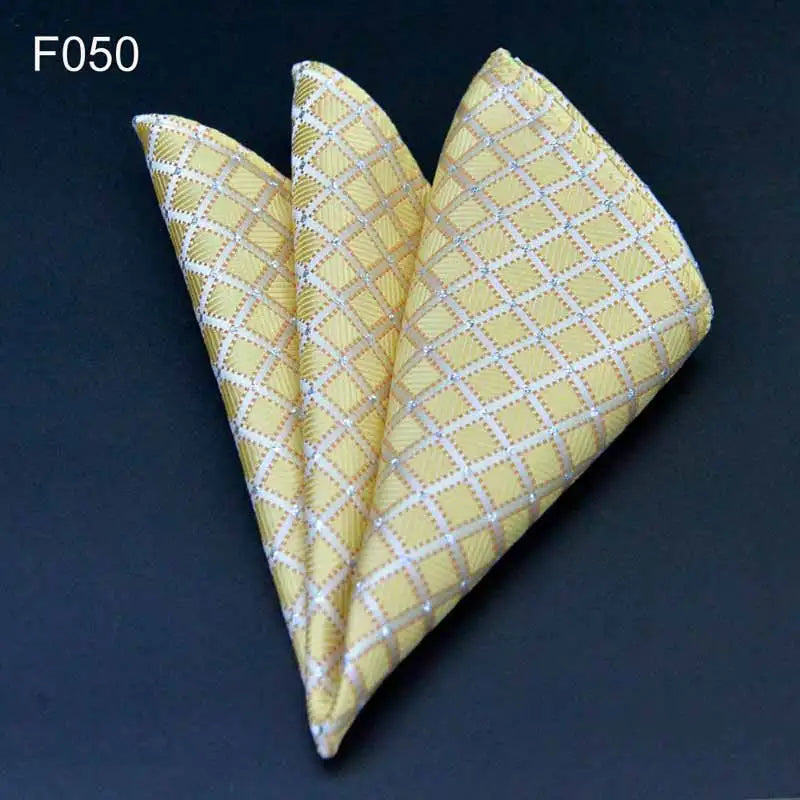 41 Colors Men's Handkerchief Plaid Dot Paisley Hankies Hanky Business Pocket Square Chest Towel 25*25CM