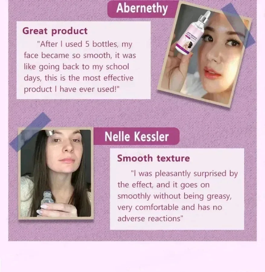 3ND Instant Anti Wrinkle Aging Remove Facial Wrinkles Serum To Fine Lines Around The Eyes Crow's Feet Neck Wrinkle Serum
