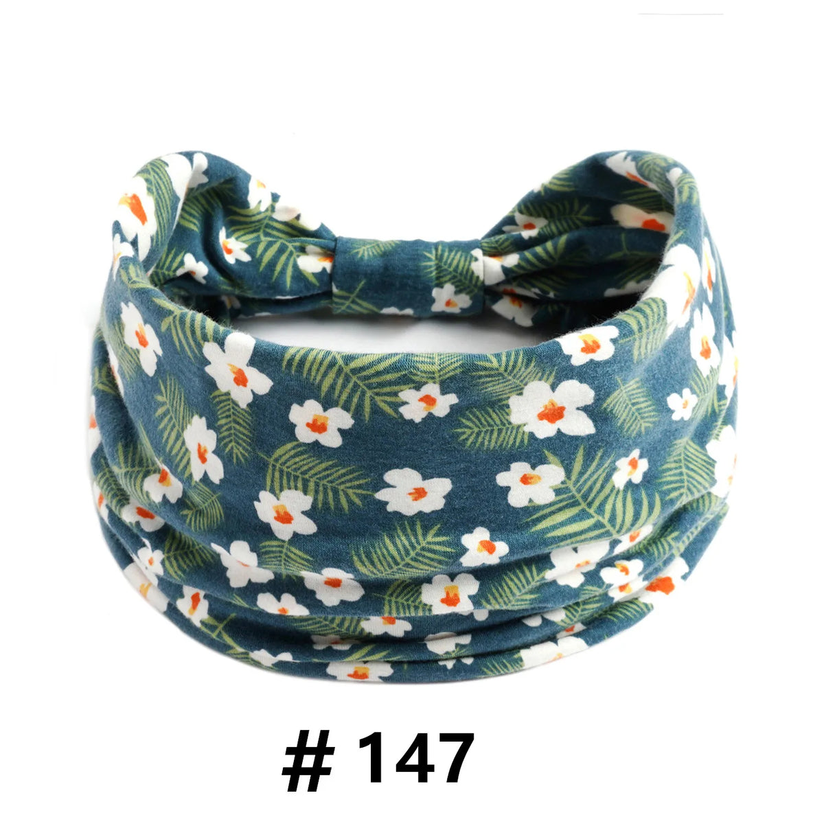 Boho Headbands for Women Cotton Wide Head Bands Stretch Hairband Non Slip Workout Yoga Running Turban Headwrap Hair Accessories