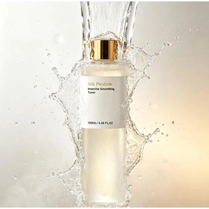 Silk Peptide Moisturizing Hydrating Toner Refreshing Non Greasy Easy To Absorb Gently Cares Facial Skin Improves Dullness Rough