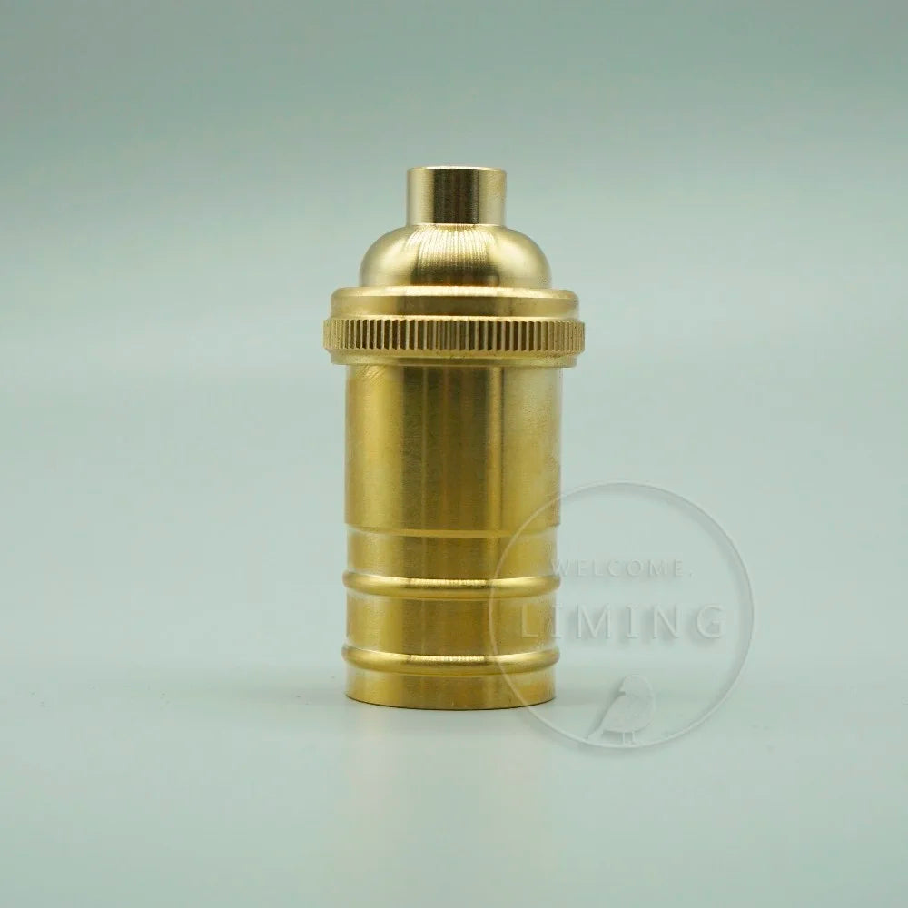 E14 Brass Light Socket Bulbs Edison Retro DIY Pendant Lamp Holder Base Retro Edison Bulb Holder Candle Light Socket