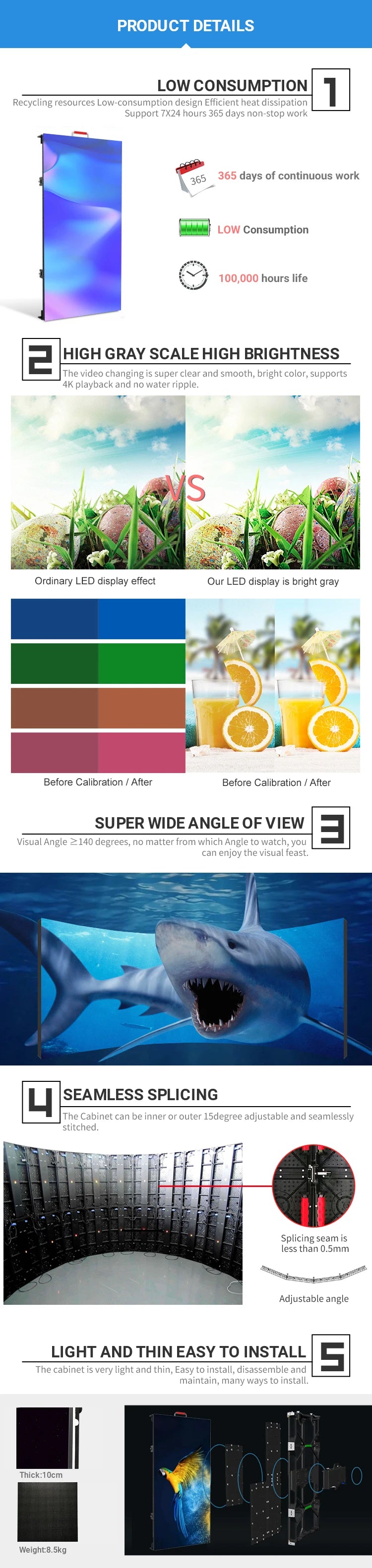 Rental Led Display Indoor Outdoor Full Color Ledwall P3.9 P3.91 Led Video Wall 500x500mm Die Cast Aluminum Display Screens