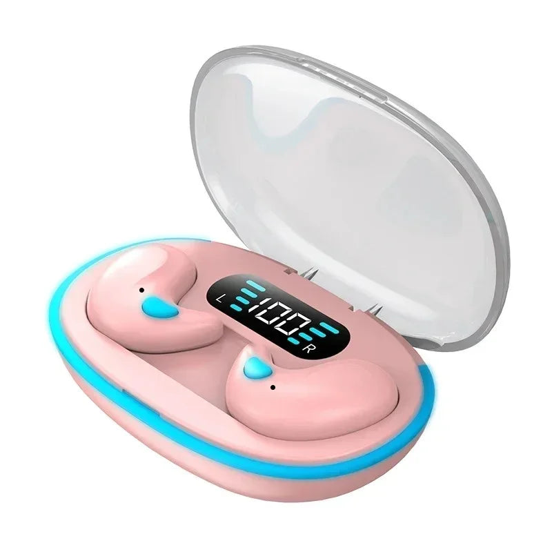 Sleeping Earbuds Wireless Mini Headphones For Work TWS Bluetooth Earphone Stereo Hidden Headsets with Mic HD Call Sport