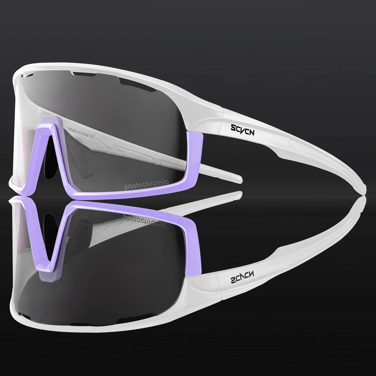 SCVCN Photochromic Cycling Sunglasses Cycling Glasses UV400 Bicycle Eyewear Sports MTB Outdoor Bike Goggles Sunglasses Eyepieces