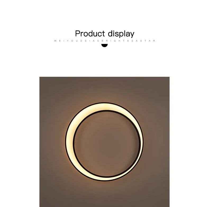 Modern IP65 Waterproof LED Outdoor Wall Light Villa Terrace Garden Street Light Round Moon Background Porch Lamps
