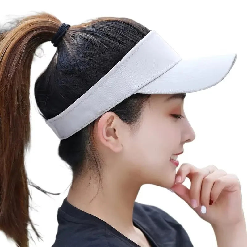 Men Women Adjustable Tennis Caps,Summer Sun Hat Unisex,Sport Headband Classic Sports Visor Hat Running Caps Tennis Beach Hat