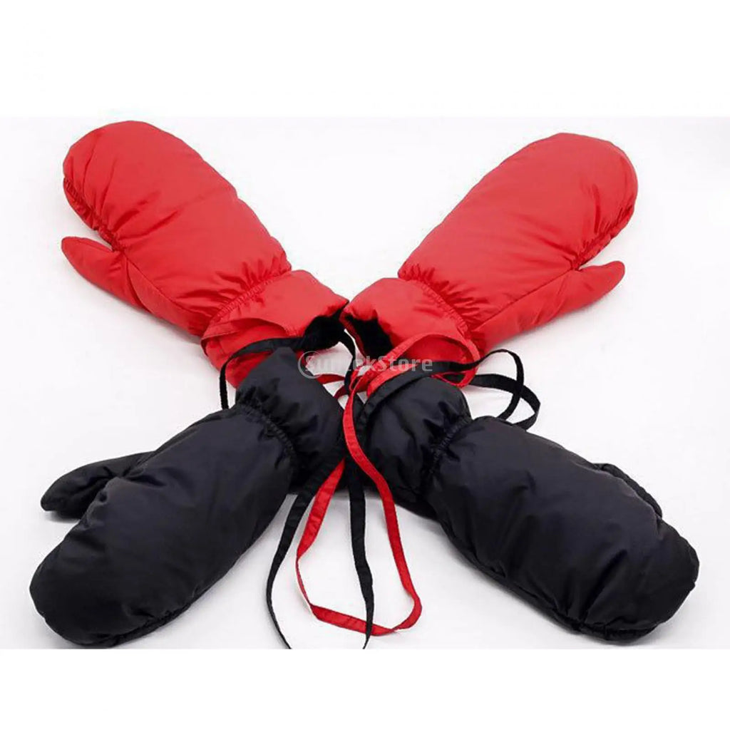 Down Mittens Ski Mittens for Men Women Warm Windproof Cold Weather Gloves Winter Snow Mittens for Skiing Biking Autumn Winter