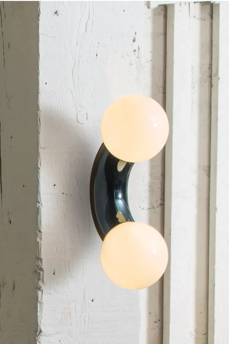 Modern Creative Lighting Design Rainbow Wall Light Childern's Room Kindergarten Asile Bedroom Bathroom Glass Ball Wall Lamp