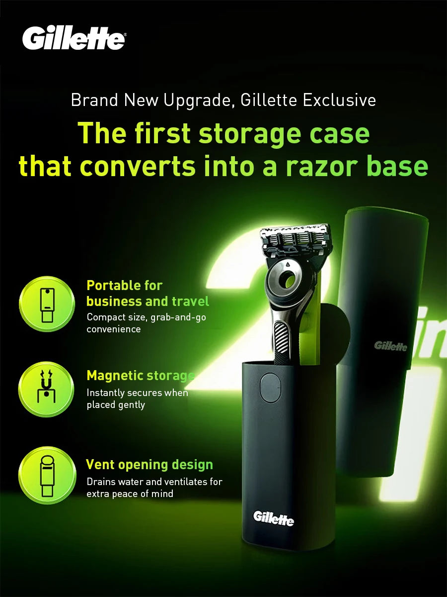 Portable Razor Travel Box Fit for Gillettte Labs Shavers Anti-dust Anti-fall High Quality Plastic Silicone Shaver Storage Case