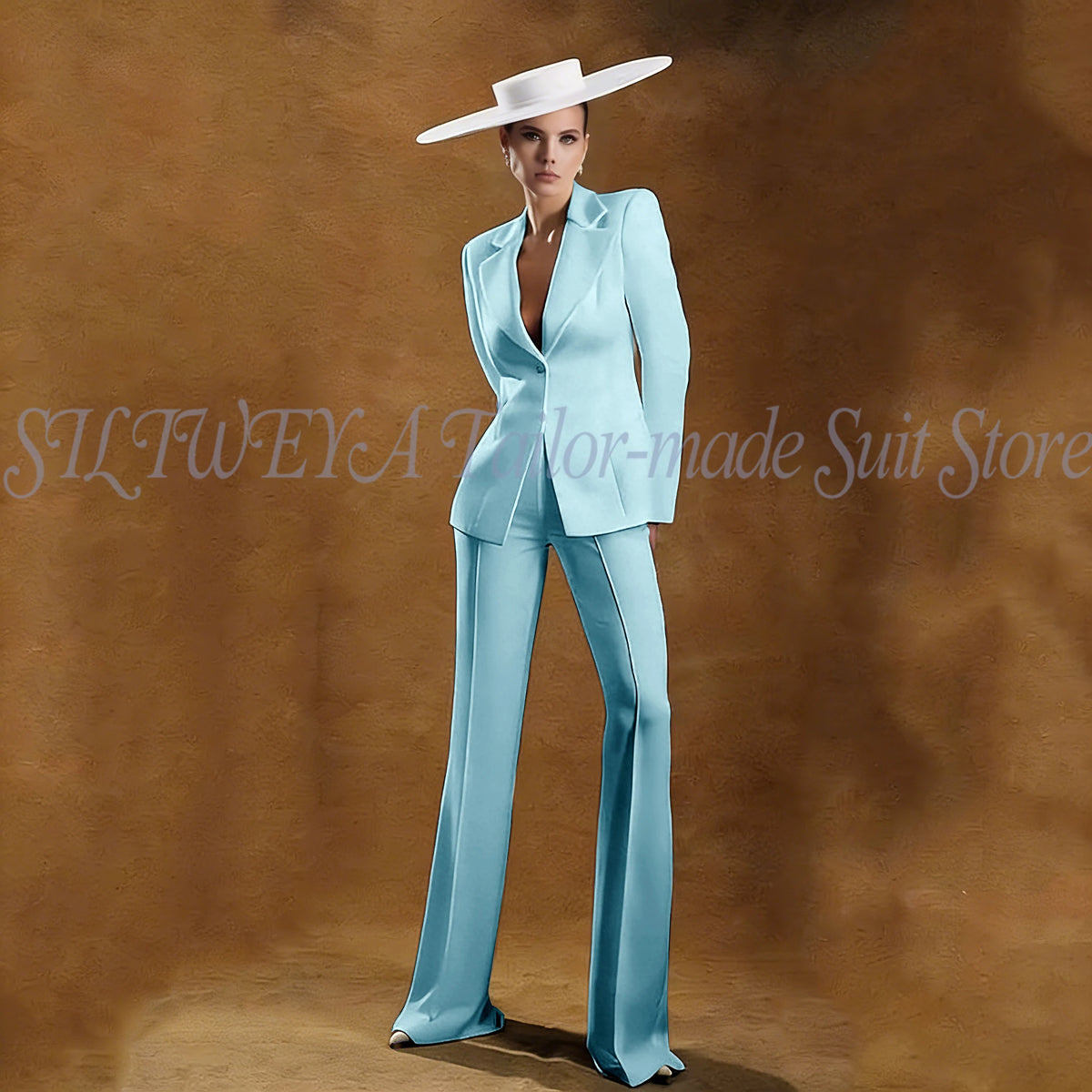 Ladies White Tailored Blazer Trousers Set Workplace Business Occasion Formal Attire 2026 Women Fashion Chic Office Commute Suit