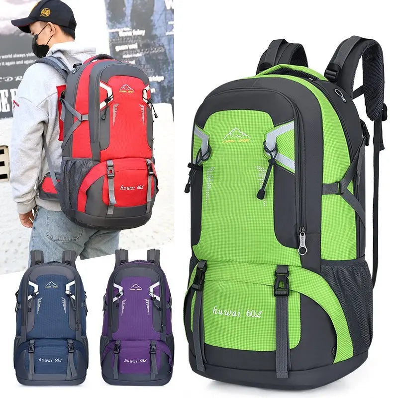 Large Capacity Travel Backpack 40l 60l Waterproof Back Pack Laptop Bag For Men Women Outdoor Travel Hiking Sports Business Trip