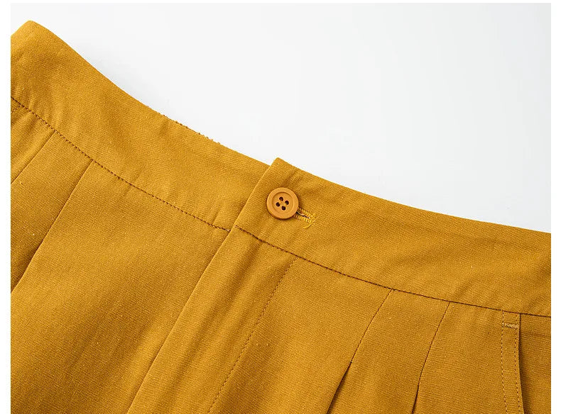 VIMLY Office Two-Piece Set Women 2026 Summer New Fashion Ruffle Hem Cropped Sleeveless Vest Wide Leg Pants Casual Outfit A6153